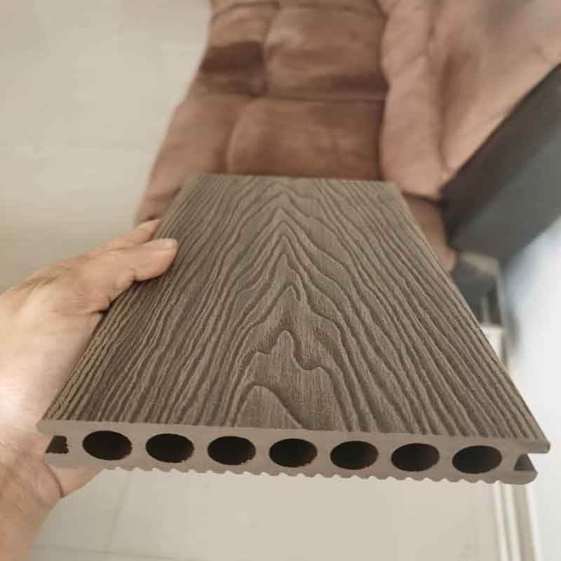 3D-präglat träkornskomposit WPC-golvgolv