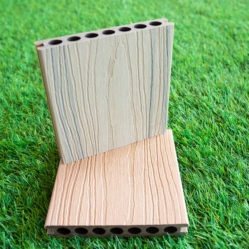 3D-präglat trä ådring komposit trä plast golv är praktiskt